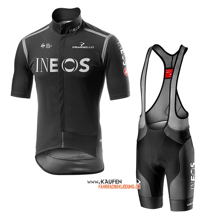 INEOS Kurzarmtrikot 2020 und Kurze Tragerhose Shwarz Grau(1)